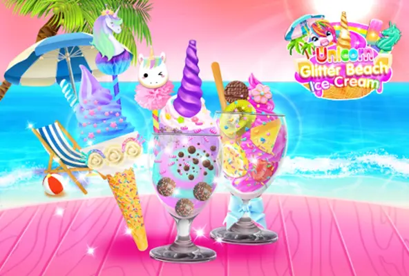 Rainbow Unicorn Ice Cream android App screenshot 0