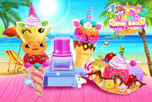 Rainbow Unicorn Ice Cream android App screenshot 1